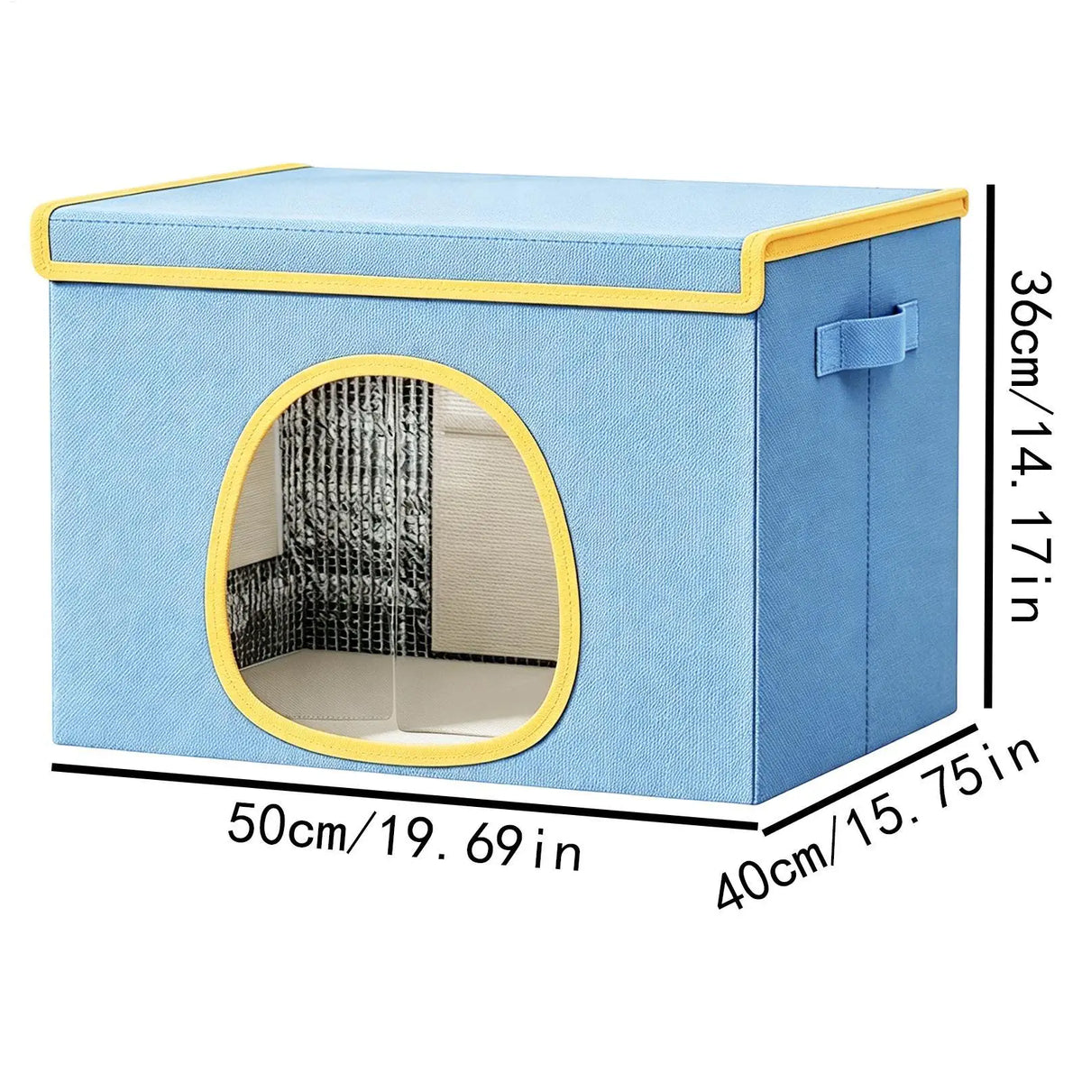 Cat & Dog Cooling House with 6 Ice Packs | Indoor Pet Cave
