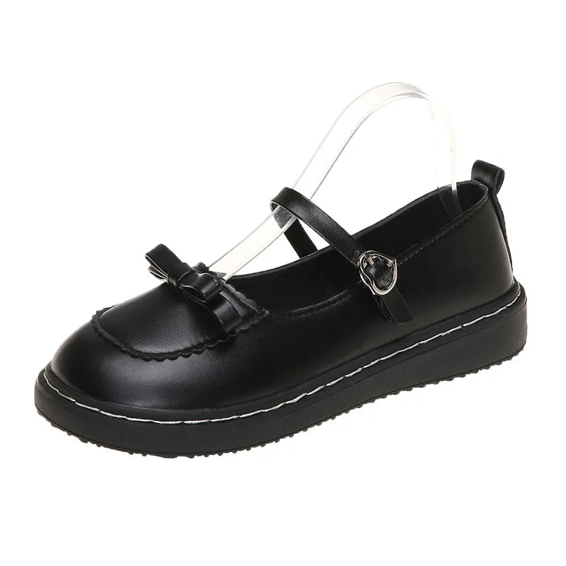 Women's Mary Jane Flat Loafers – Lolita JK Buckle Shoes