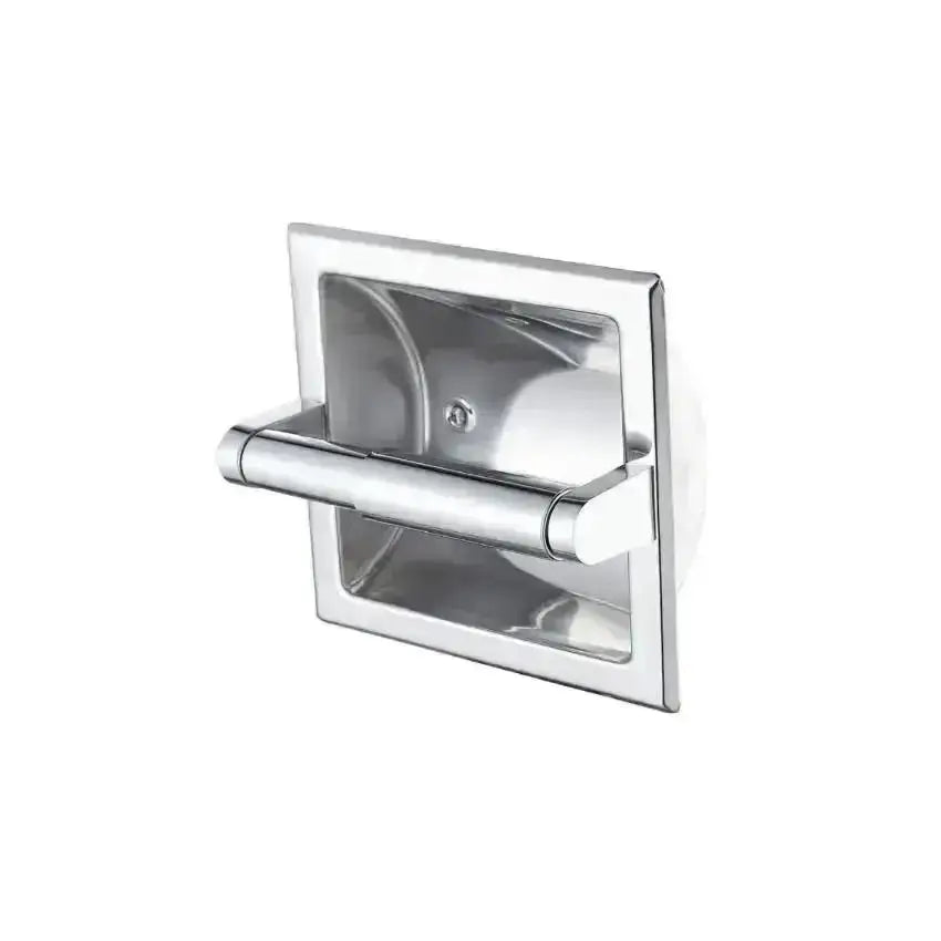 Black Recessed Wall Mount Toilet Paper Holder | Stainless Steel
