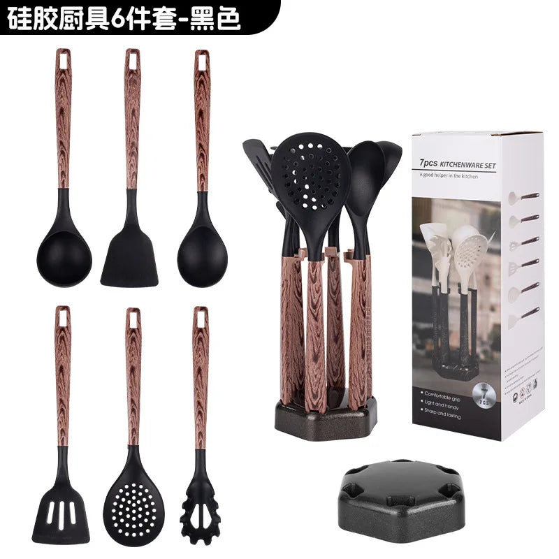 7-Piece Silicone Cooking Utensils Set – Non-Stick Safe Kitchen