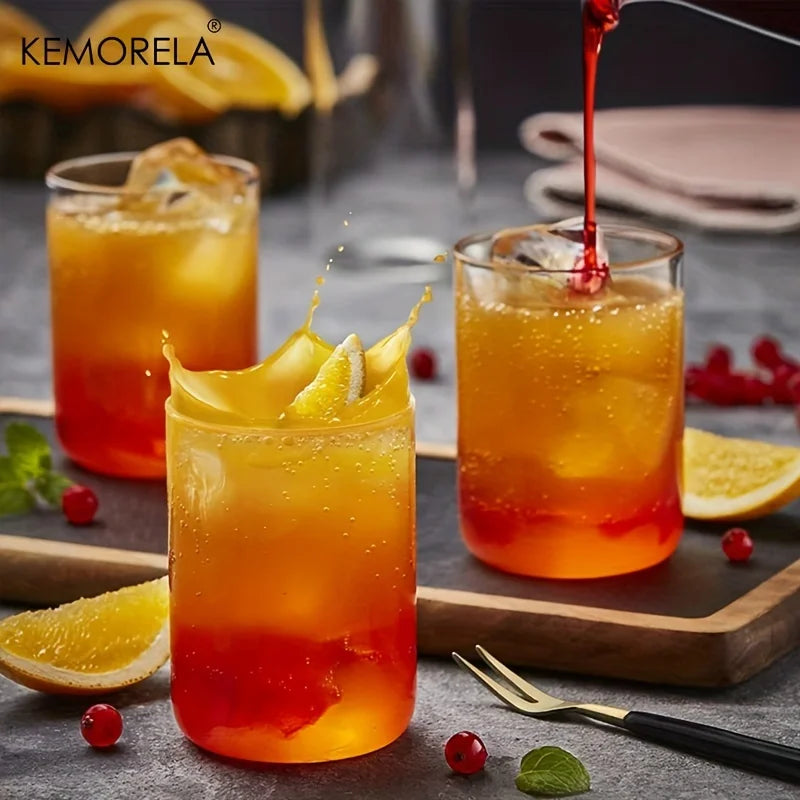 KEMORELA Borosilicate Drinking Glasses Set – BPA Free, 4 or 6 Pc