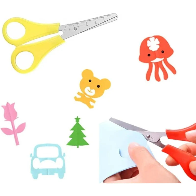 12-Pack Children's Safety Scissors with Centimeter Scale