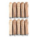 10-Pack Wooden File Handles with Metal Collar – 90mm