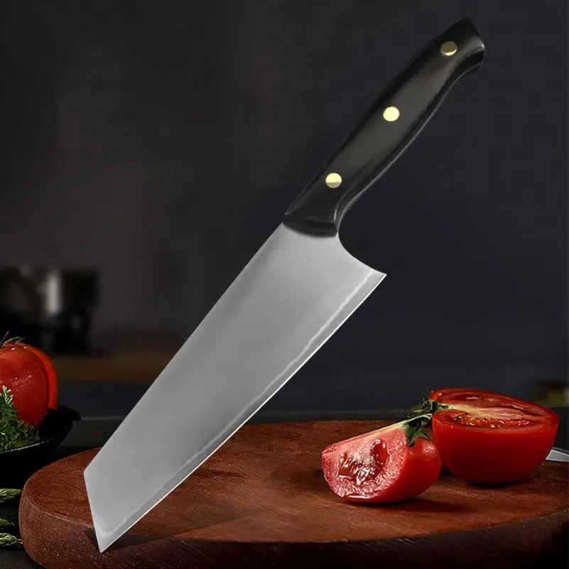 InLeung Stainless Steel Meat Cleaver – Sharp Handmade Chef Knife