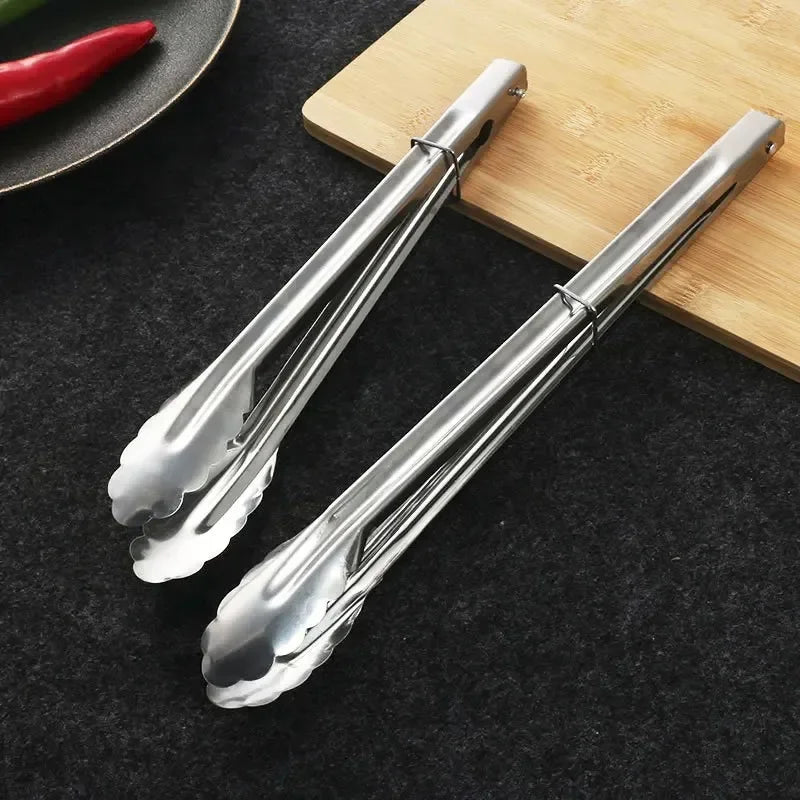 Stainless Steel Food Tongs – BBQ, Cooking & Serving Utensil