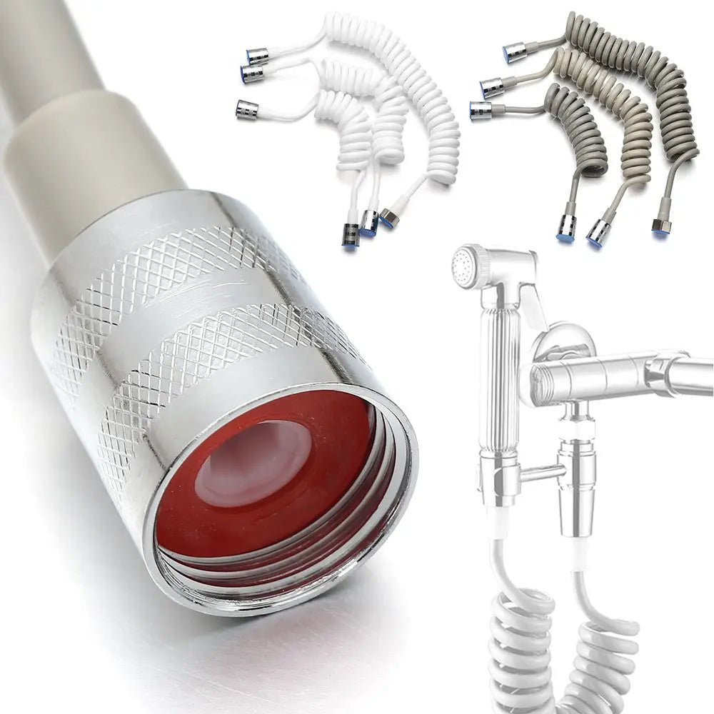 1 5 2 3meter Telephone Line Anti-wrap Spring Shower Hose Toilet Bidet