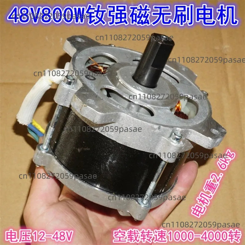 48V 800W Brushless DC Motor – 24V 36V 48V Neodymium High-Torque