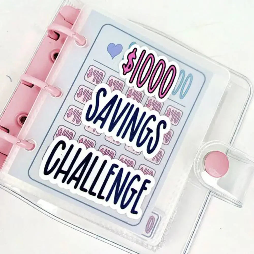 1000 Savings Challenge Binder Money Saving Challenges Book Envelopes