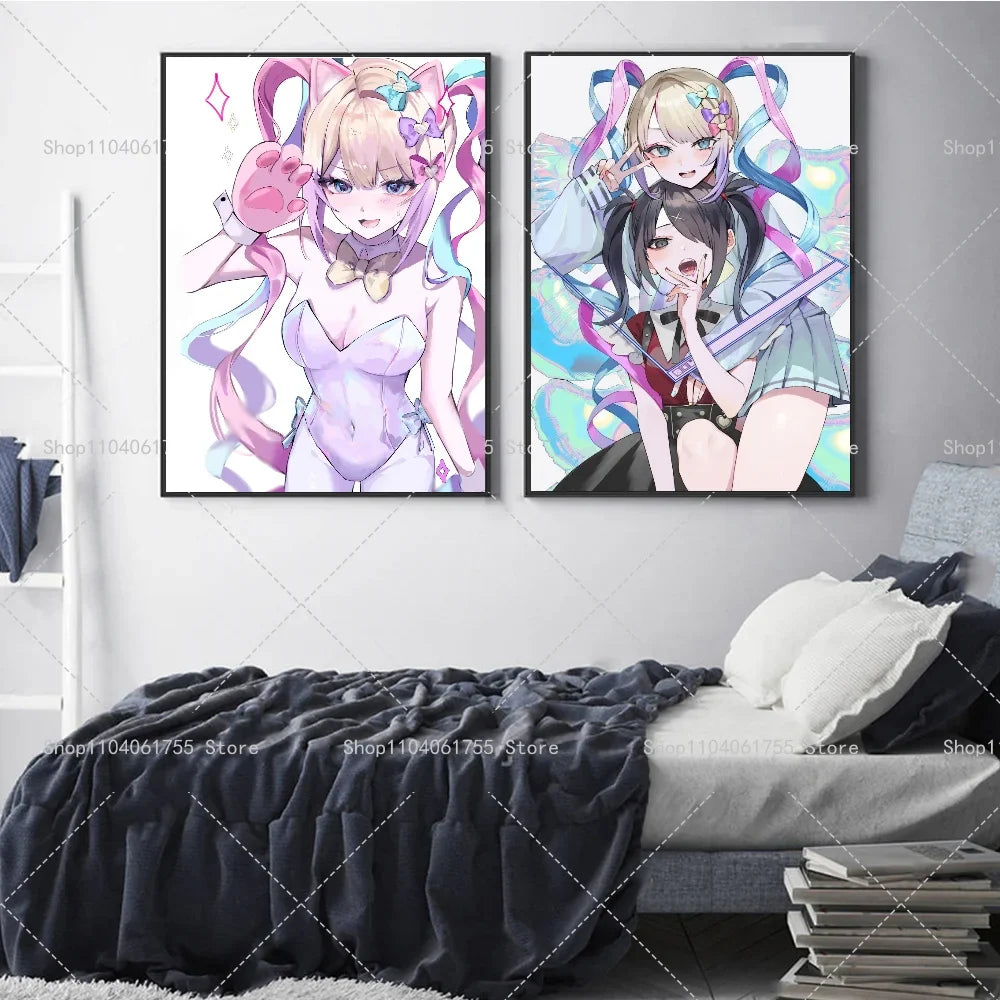 Needy Girl Overdose Game Poster – Waterproof Wall Sticker Art