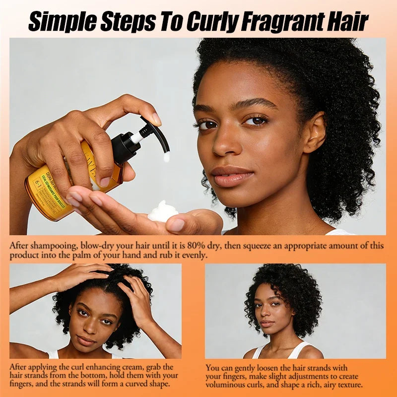 LEWEDO Castor Oil Curl Cream – Rosemary & Peppermint 280ml