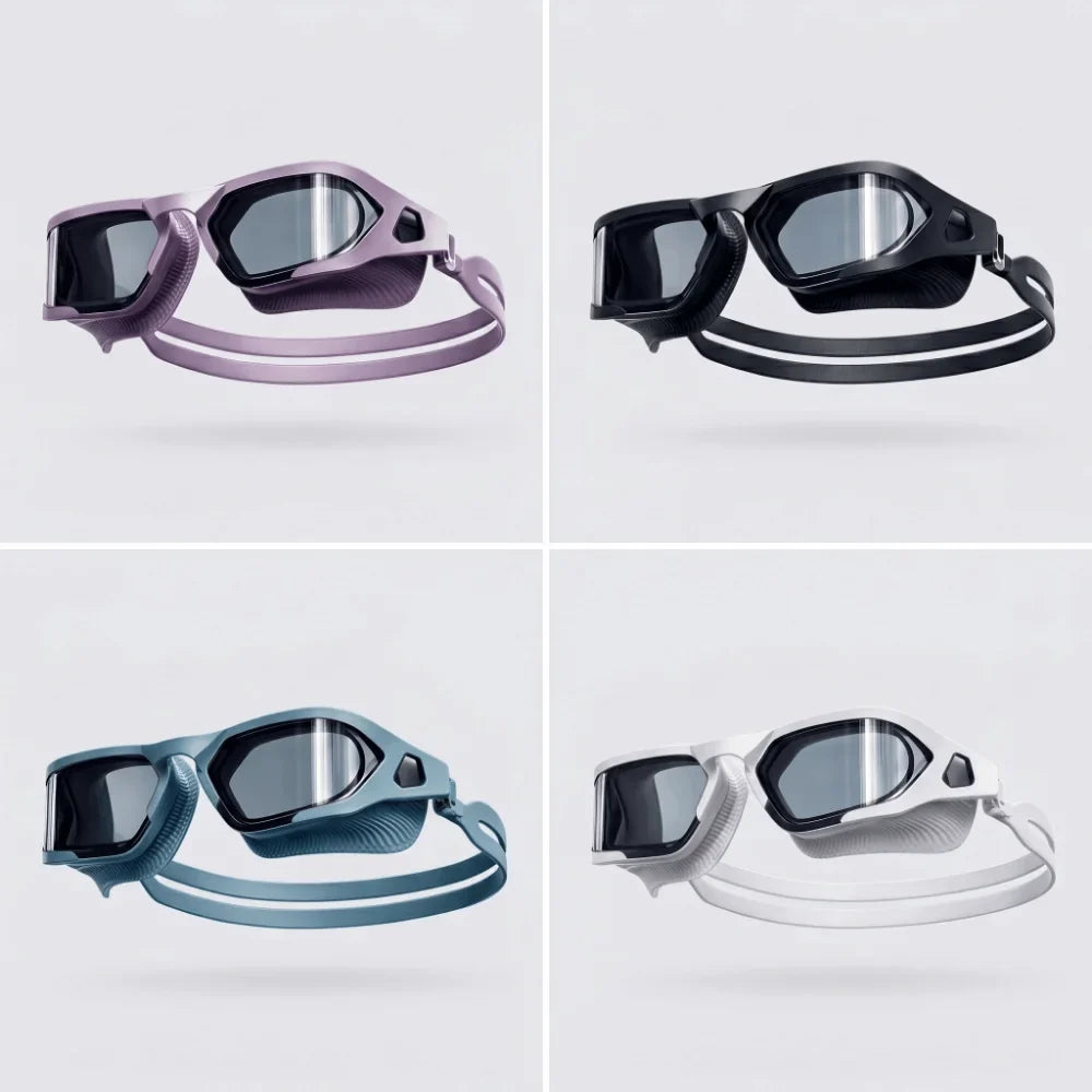 HD Anti-Fog Swimming Goggles – UV Protection Wide View