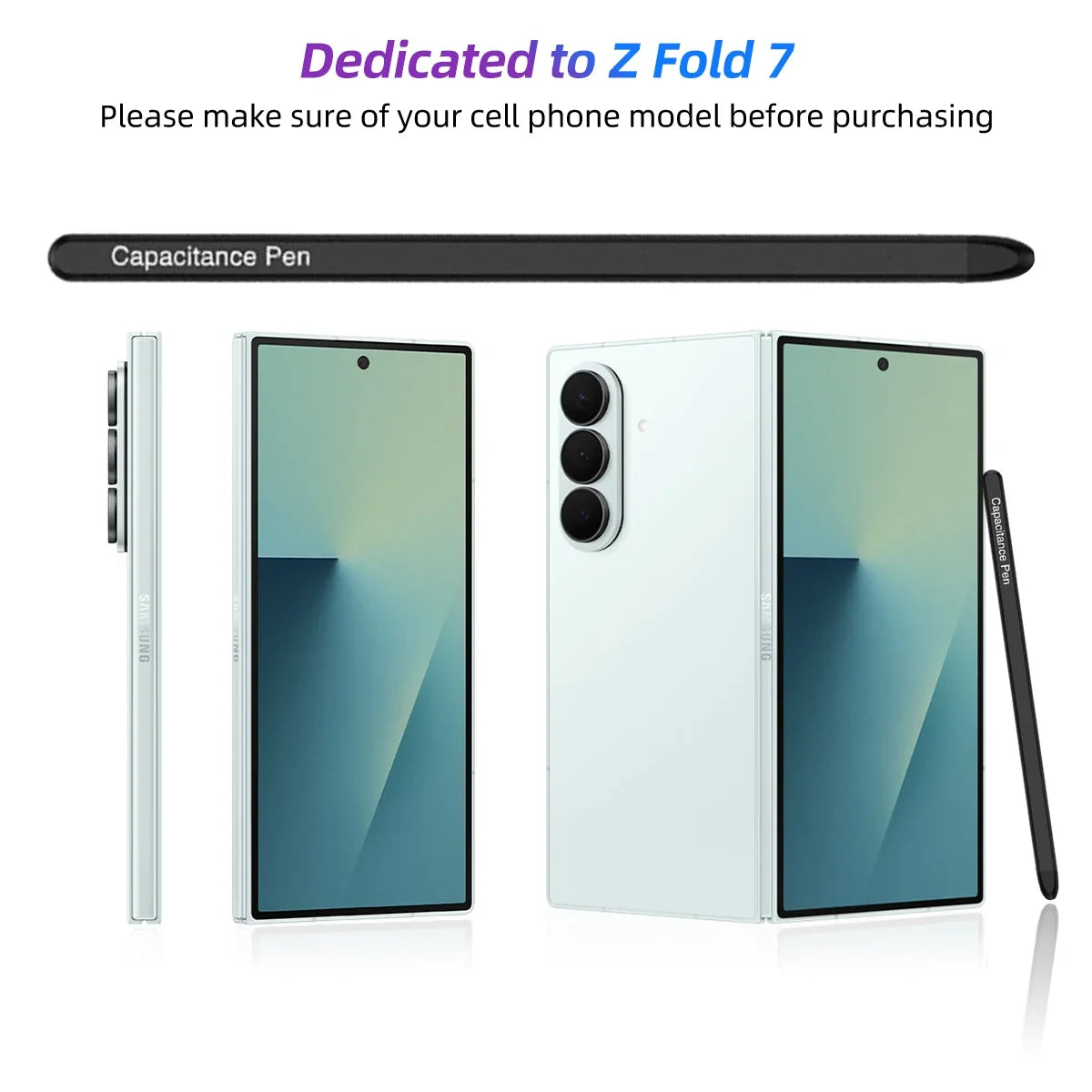 Samsung Galaxy Z Fold 7 EMR Stylus Pen with Pen Slot