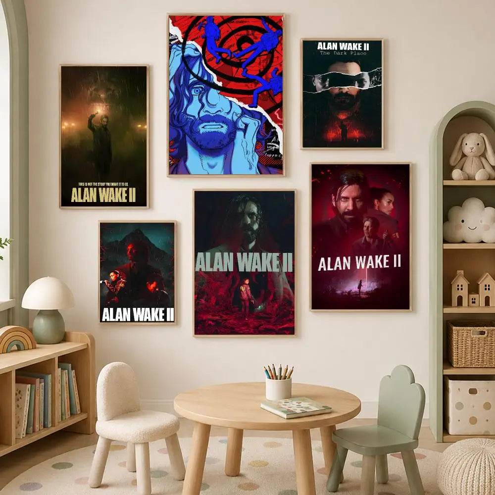 Alan Wake Game Poster – Self-Stick HD Waterproof Wall Art