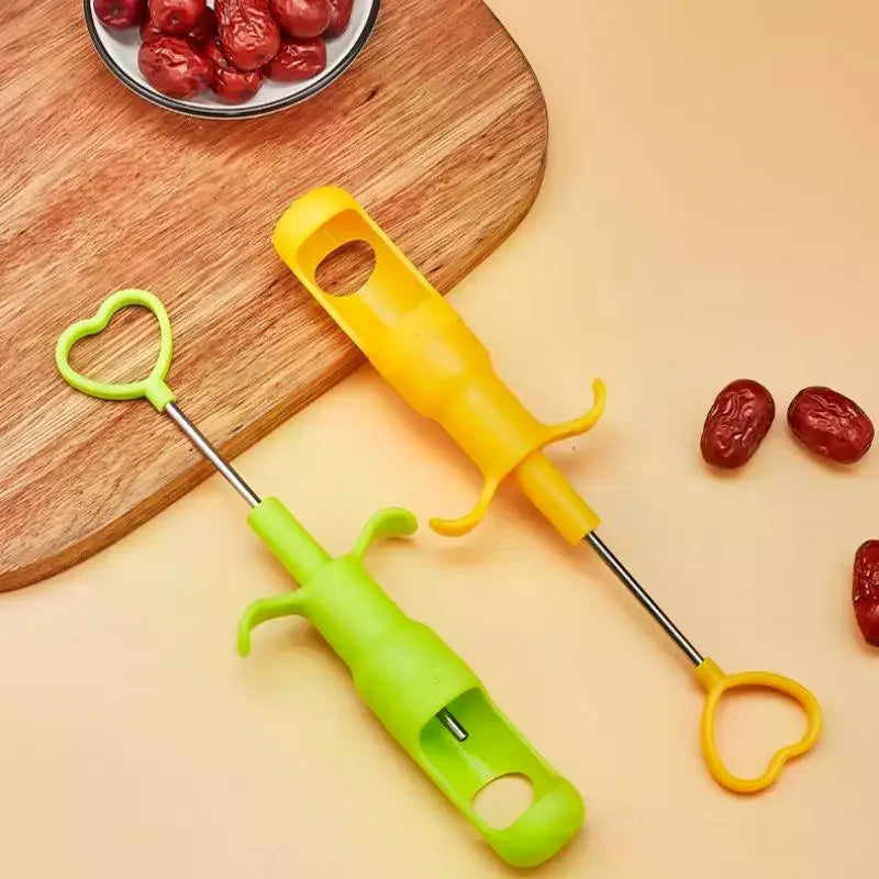 Cherry Olive Pitter & Jujube Corer – Fruit Seed Remover Tool