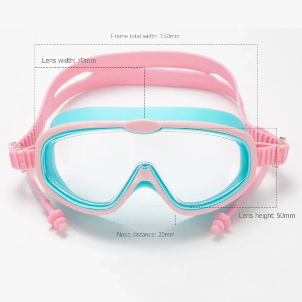 Wide Frame Anti-Fog Swimming Goggles – UV Protection Adults