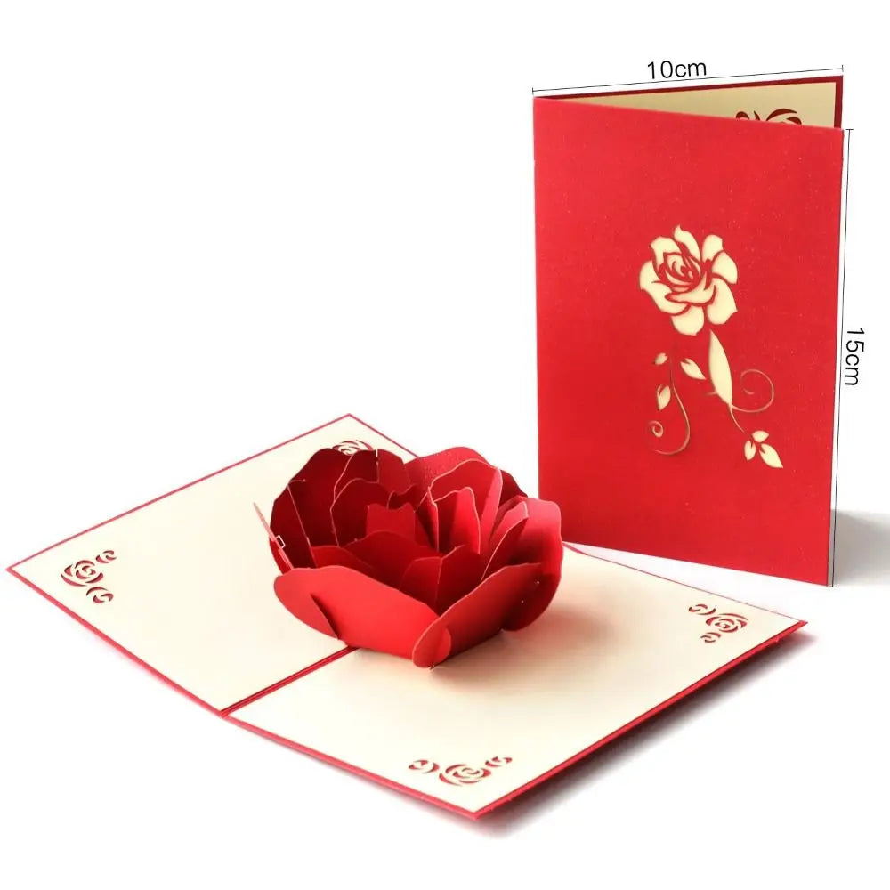 3D Pop-Up Valentine's Day Card | Handmade Paper Sculpture