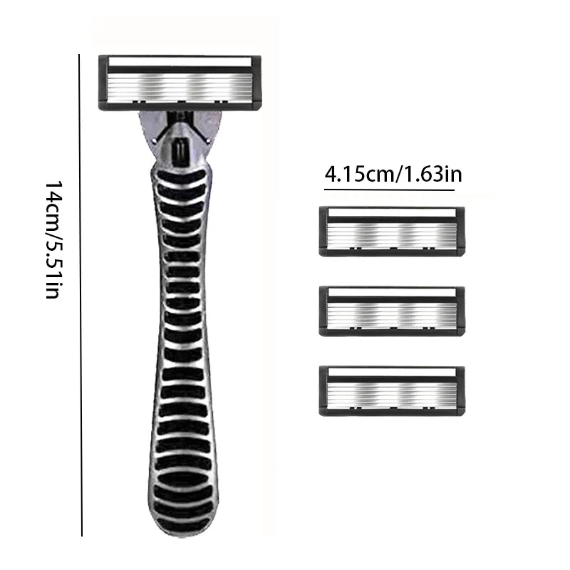 6-Layer Double Edge Safety Razor – Vintage Manual Shaver