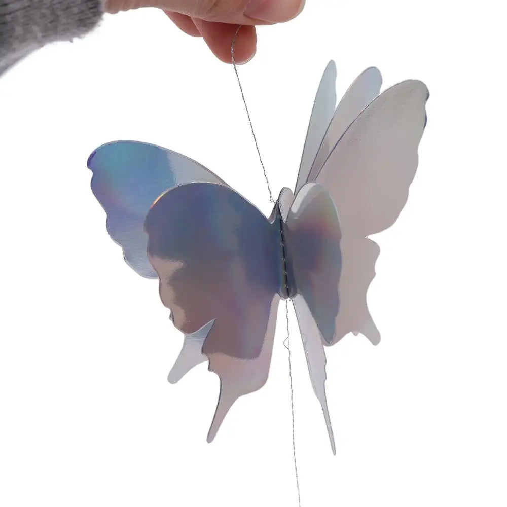 3D Butterfly Paper Hanging Garland – 2m Colourful Party Banner