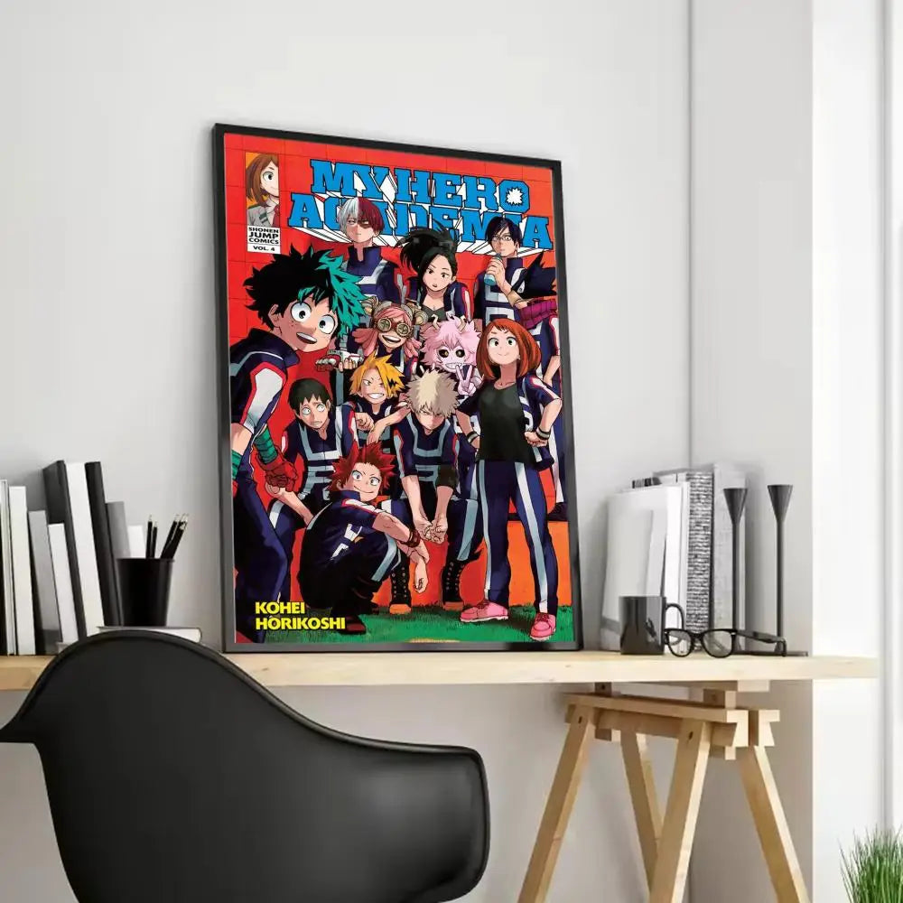 My Hero Academia Anime Canvas Wall Art – Unframed Poster