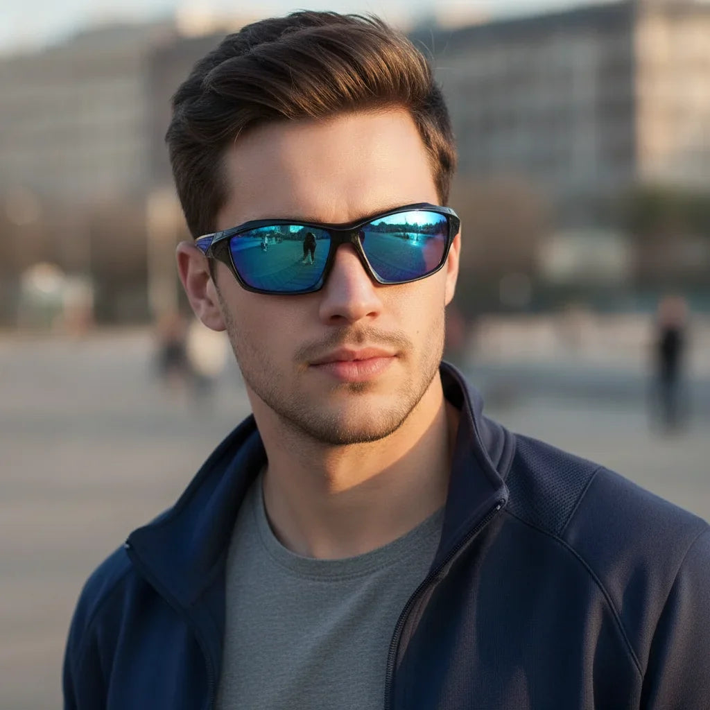 UV400 Round Sports Sunglasses – Unisex Cycling Eyewear