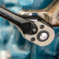 72-Tooth Mini Ratchet Wrench | 1/4" Hex Socket Hand Tool