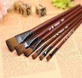 6-Piece Artist Paint Brush Set – Watercolor, Acrylic & Oil