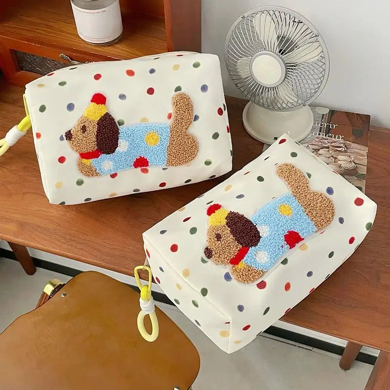 Spotted Dog Pattern Women's Daily Organizer Storage Bag