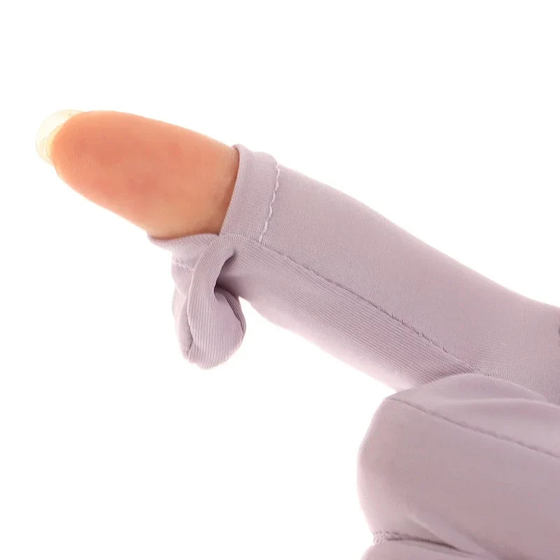 Women's Ice Silk UV Protection Gloves – Driving & Cycling