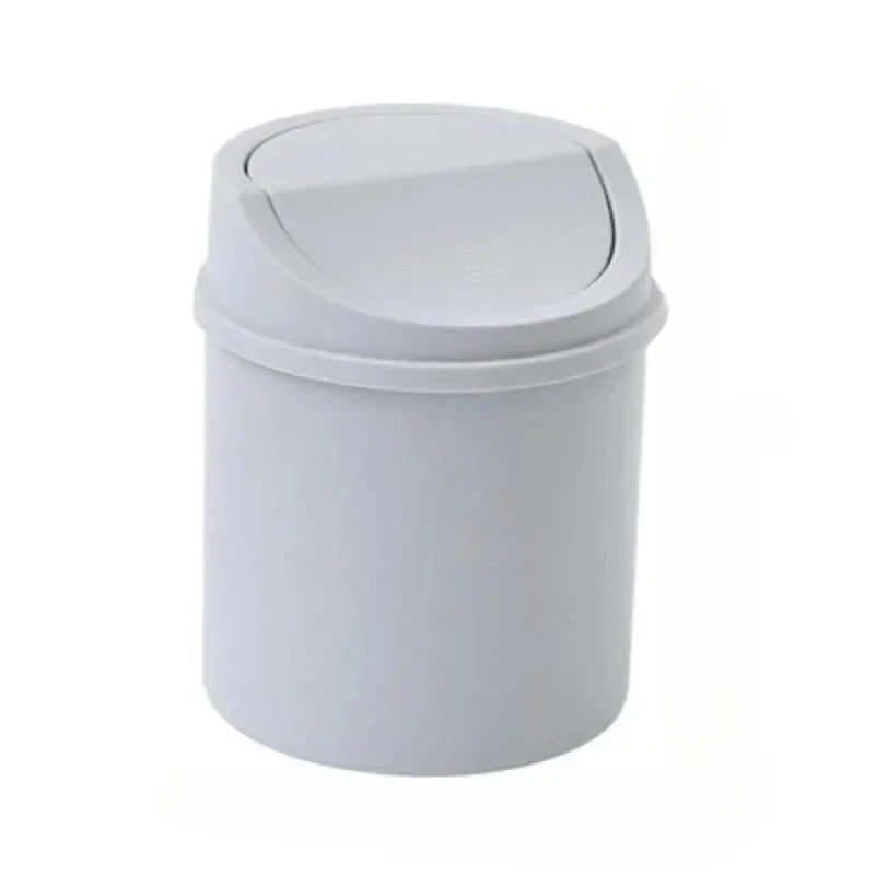 Mini Desktop Trash Can with Lid | Small Desk Waste Bin