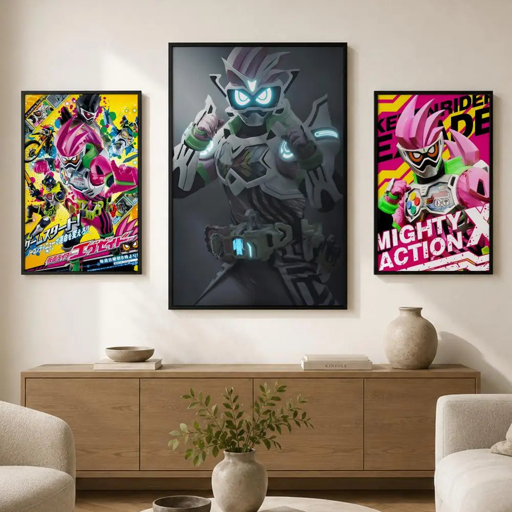 Tokusatsu Ex-Aid HD Self-Adhesive Waterproof Wall Poster