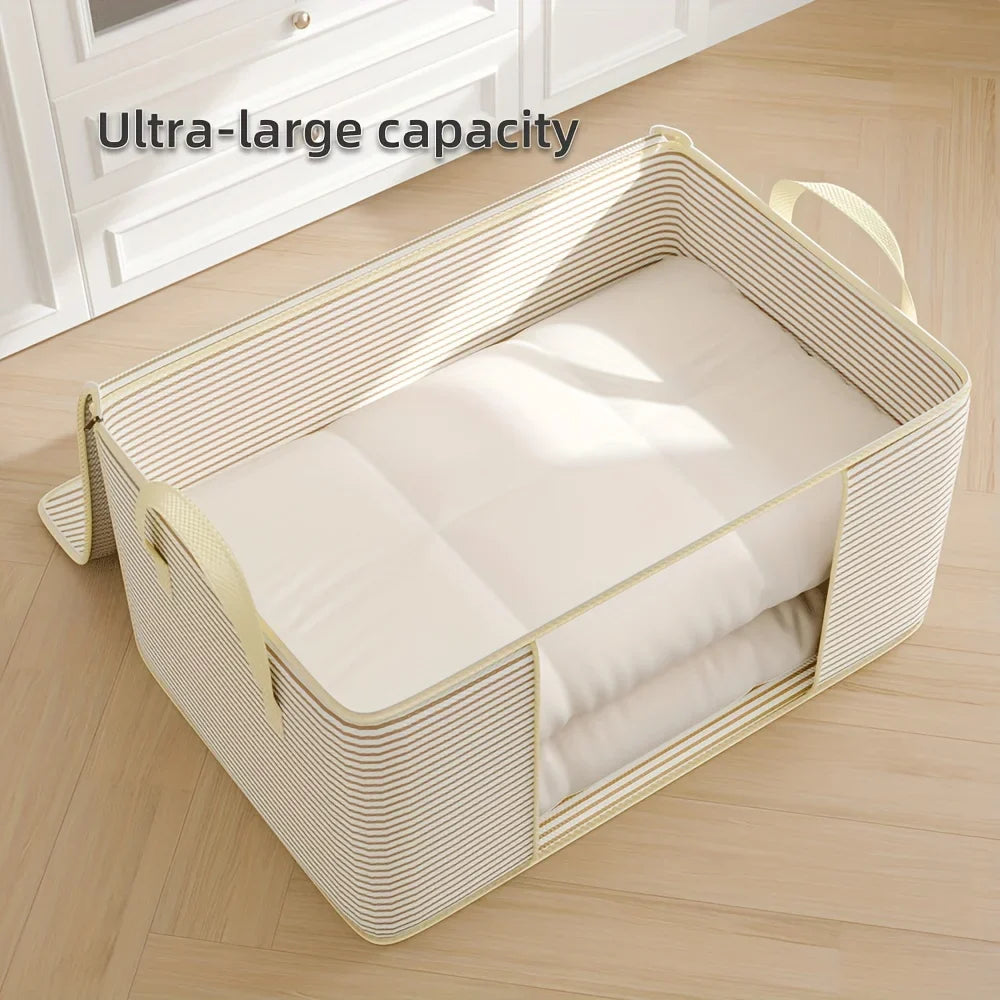 Large Capacity Foldable Storage Bag Thickened Dustproof Zipper