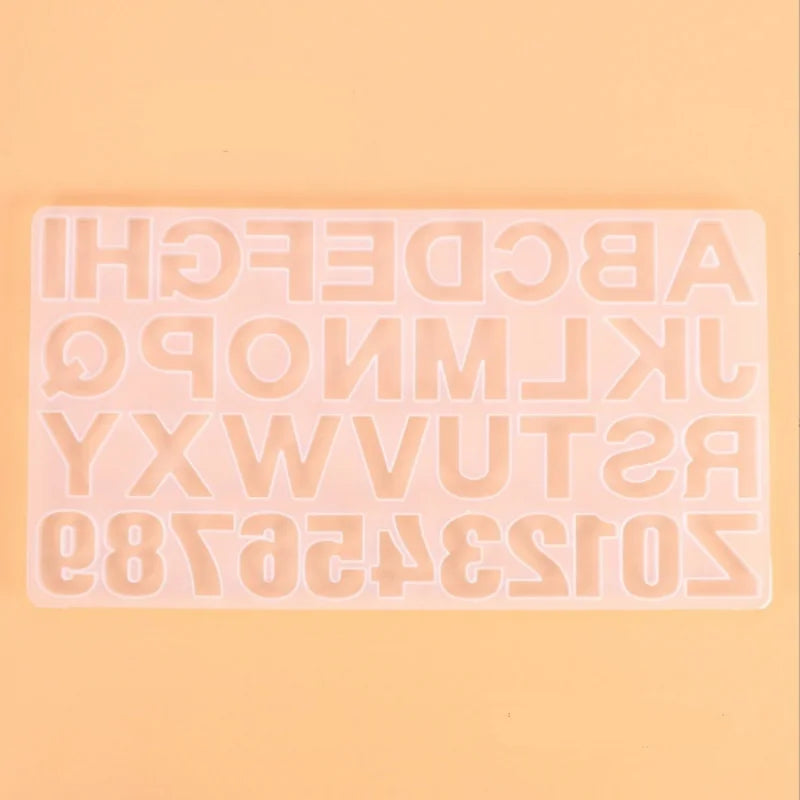 Alphabet & Number Silicone Mold – Epoxy Resin & Baking