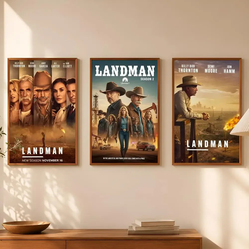 Landman TV Show Poster – Self-Stick HD Waterproof Wall Art