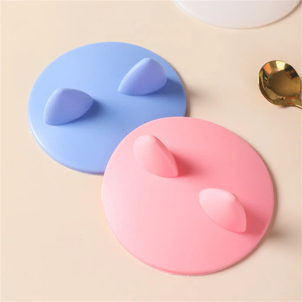 Cute Cat Ear Silicon Cup Lid Cover Dust Heating Leak Sealed Coffee