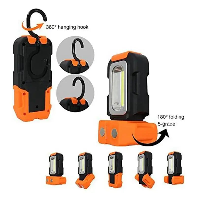 A36T- Portable LED Work Light Hanging Hook Magnetic Flashlight As