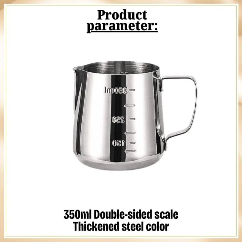 Stainless Steel Milk Frothing Pitcher 350ml 600ml | Latte Jug