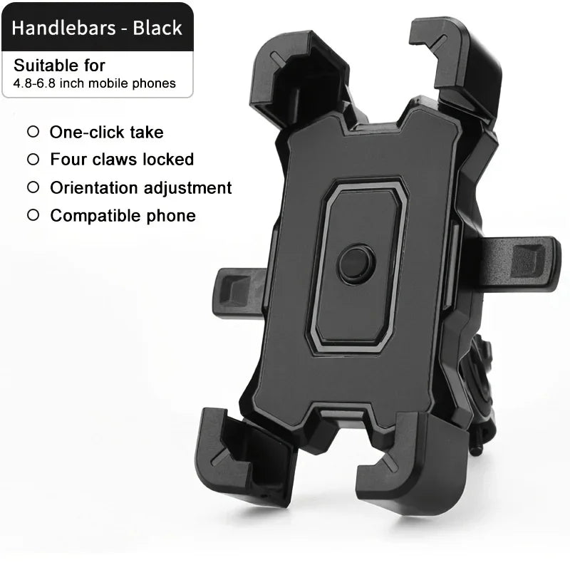 Universal Bike & Motorcycle Handlebar Phone Mount 4.8–6.8"