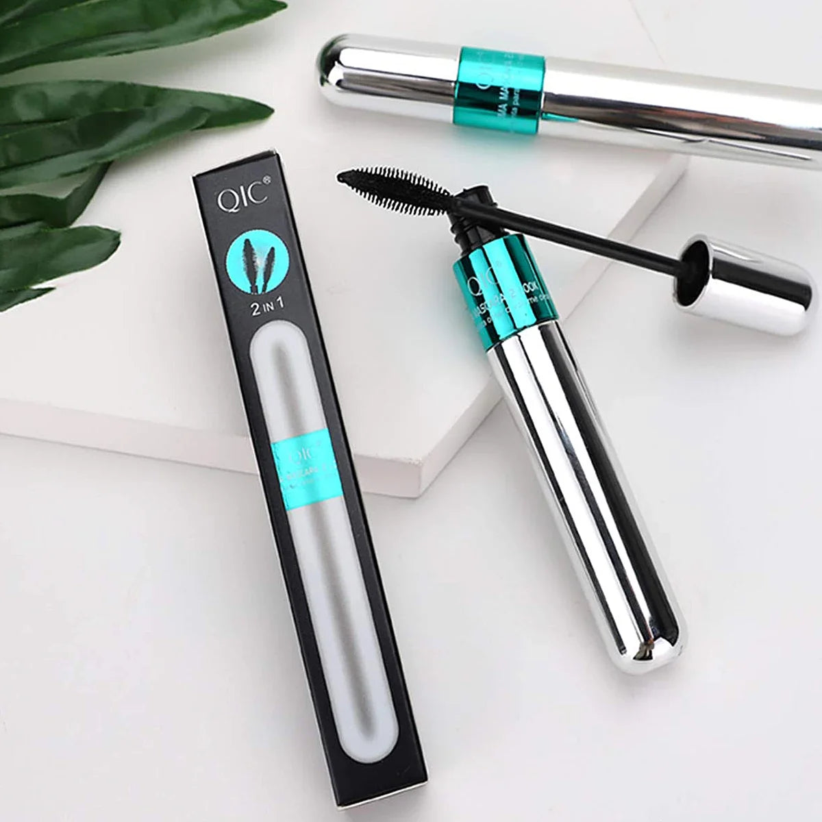 QIC Silk Fiber Mascara – Waterproof, Lengthening & Curling