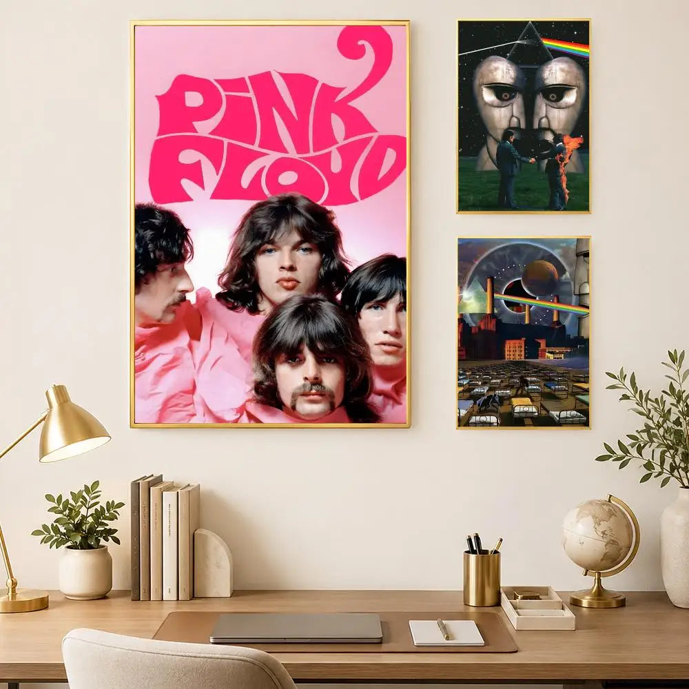 Pink Floyd Self-Stick HD Wall Art Poster – Waterproof Decor