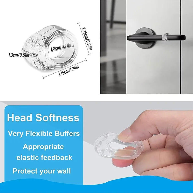 Silicone Door Handle Buffer Bumper Pads – Wall Protectors