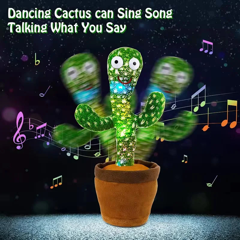 Dancing Cactus Talking Plush Toy – Singing & Wriggling Fun