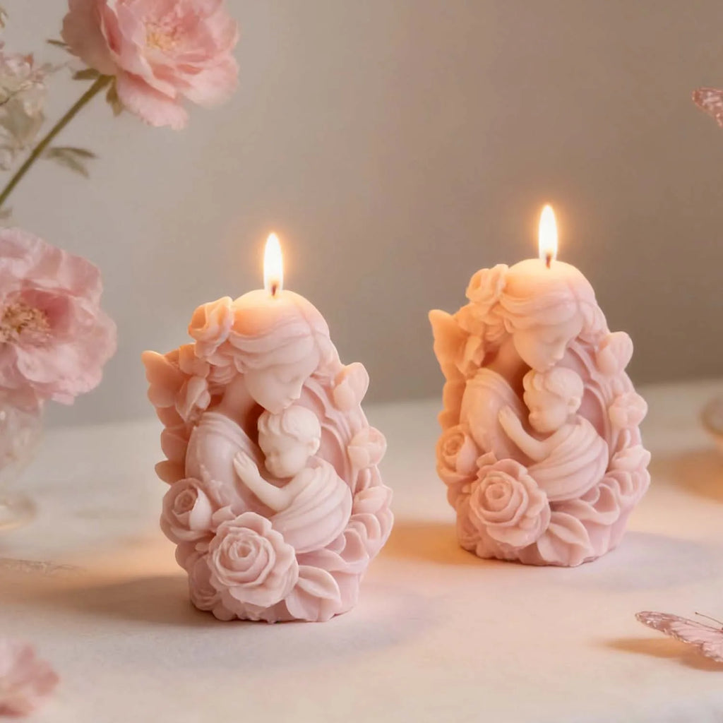 Resin Mold Non-toxic Gypsum Ornament Flower Mother Home Decoration