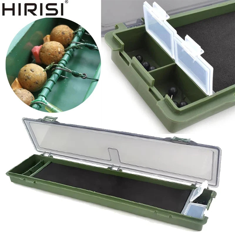 Hirisi Carp Fishing Tackle Storage Wallet Rig Organizer Box Stiff