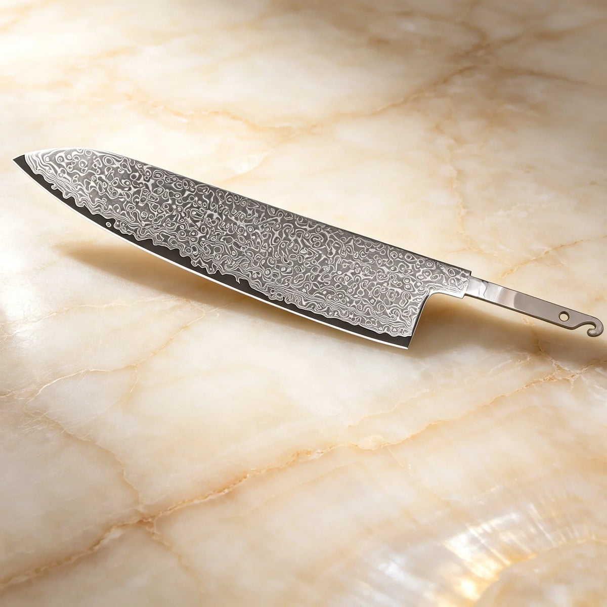 Damascus Steel Boning Knife Blade Blank – Hand Forged DIY