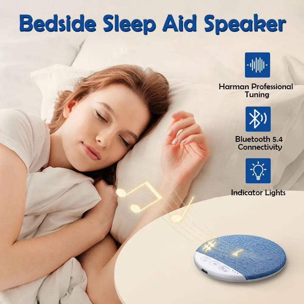 CUJMH Bluetooth Sleep Pillow Speaker with White Noise