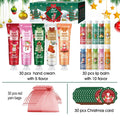 120PCS Christmas Gift Set – Lip Balm, Hand Cream & Gift Bags