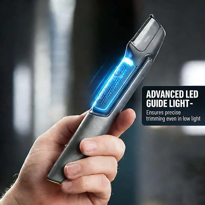 Wireless Electric Body Shaver 6500 RPM – Extension Handle & 5 Combs