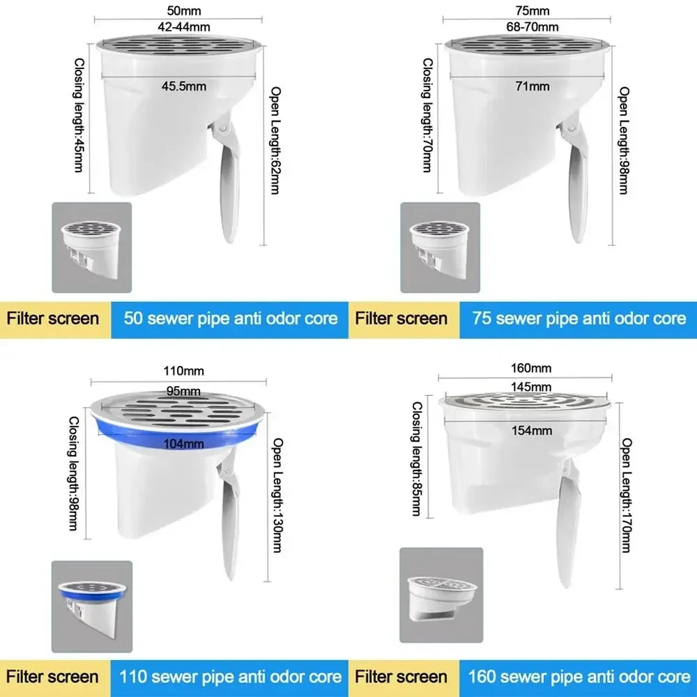 Anti-leak Drainage Pipe Floor Drains Outlet Odor-resistant