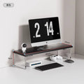 Acrylic Monitor Stand & Desktop Storage Rack | Desk Organizer