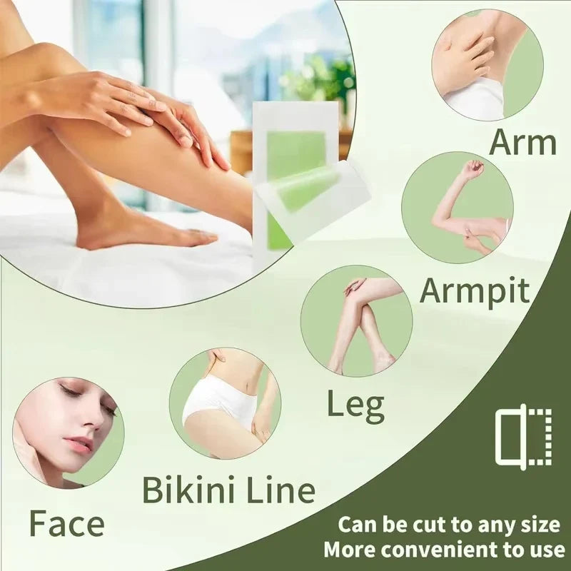 2026 Hair Removal Wax Paper Skin-friendly Painless Waxing Strips